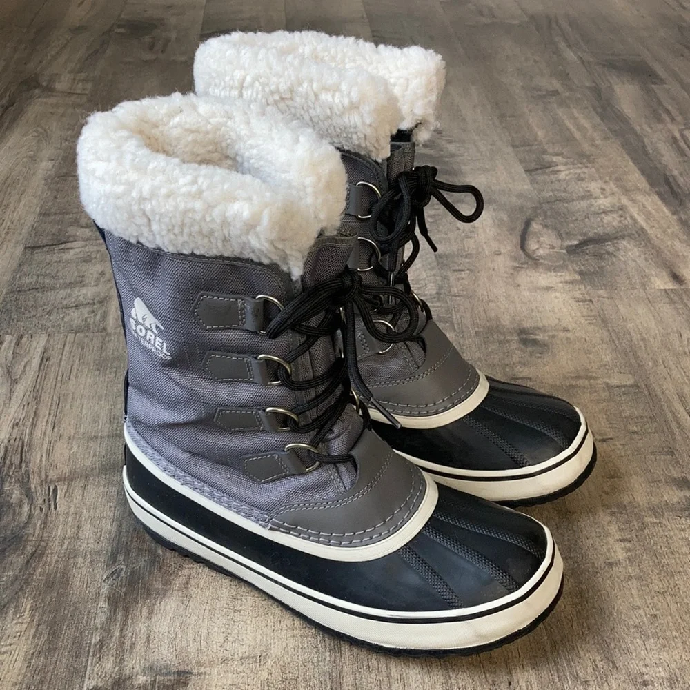 Sorel Winter Carnival Boots Quarry, Black - Picture 1 of 8